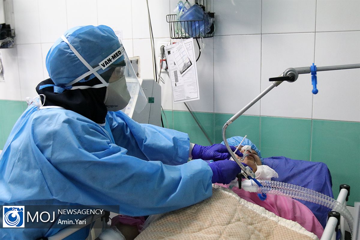 بخش بیماران کرونا بیمارستان بعثت نیروی هوایی ارتش