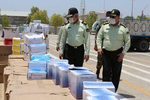 کشف اقلام بهداشتی قاچاق در هرمزگان 