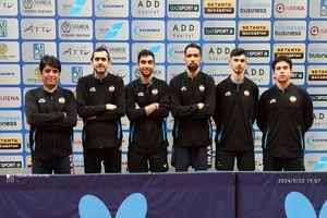 تیم ملی تنیس روی میز جوانان قهرمان مسابقات آسیای میانه شد