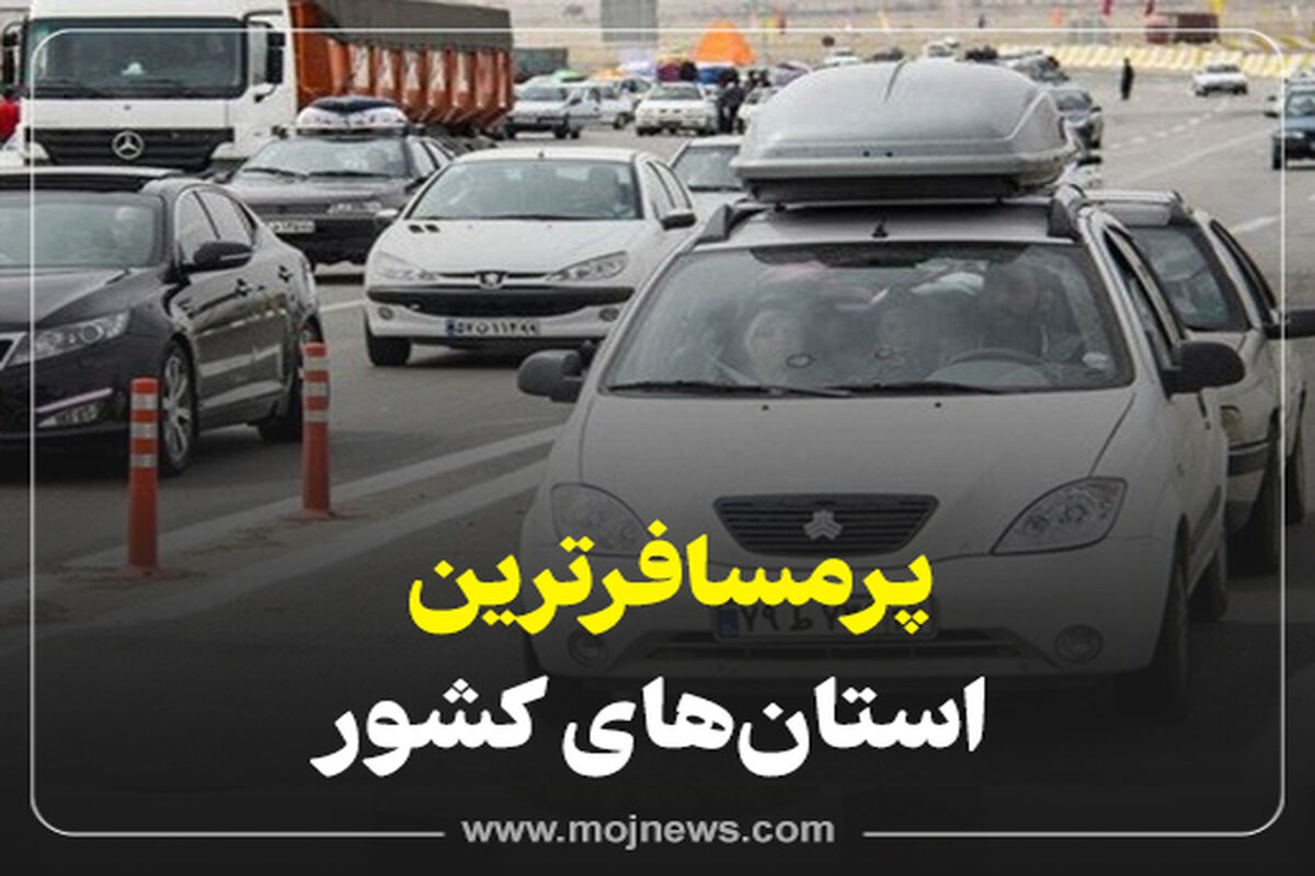 کاور   پرمسافرترین استانها