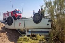 واژگونی مرگبار وانت در خمیر با ۲ کشته و ۱۱ زخمی