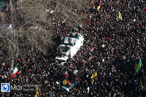 تشییع پیکر سپهبد شهید قاسم سلیمانی در تهران (۱)