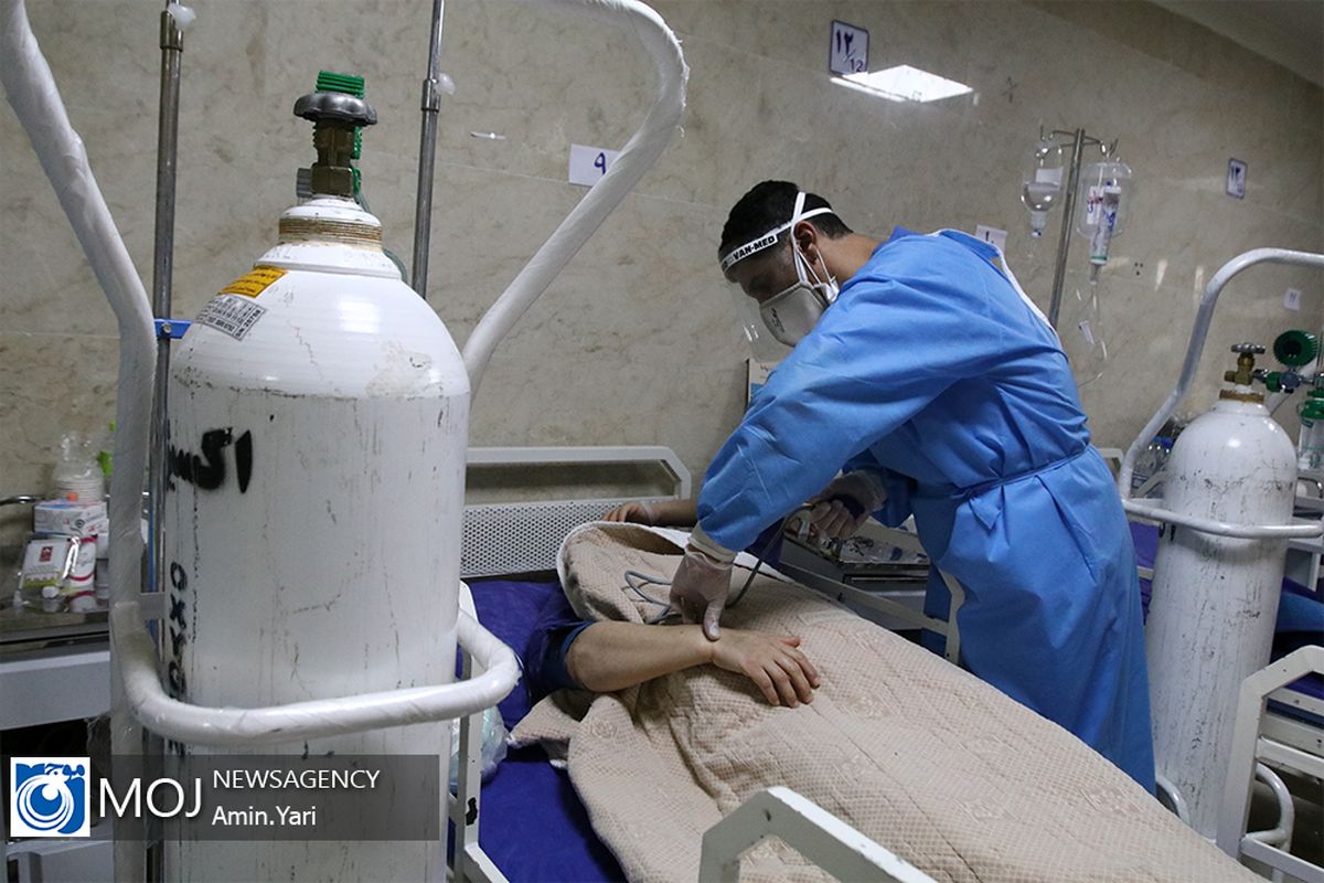 بخش بیماران کرونا بیمارستان بعثت نیروی هوایی ارتش