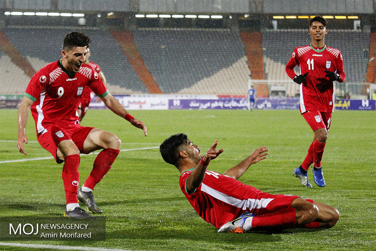 دیدار تیم های ملی فوتبال امید ایران و یمن