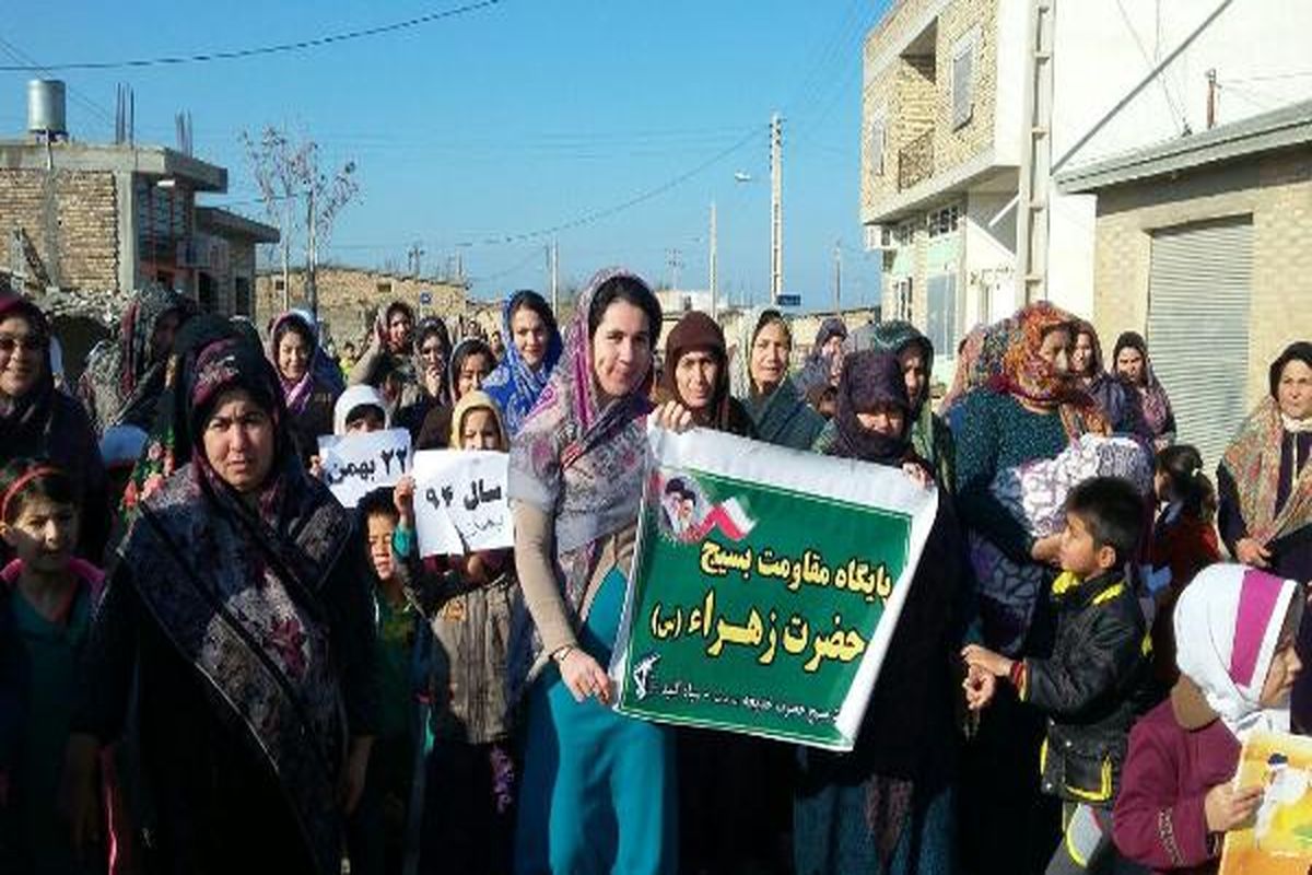 راهپیمایی 22 بهمن گنبد کاووس