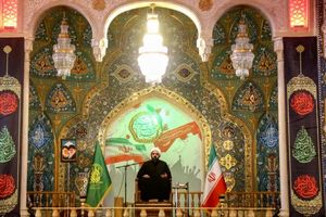 مقتل خوانی شهادت حضرت زهرا(س) در حرم حضرت معصومه(س)