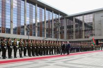 مراسم کامل استقبال رئیس‌جمهور بلاروس از پزشکیان + فیلم