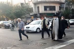 عکس فرزند رهبر معظم انقلاب در اجتماع عظیم امت رسول الله (ص)