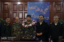 تجلیل از مدال آوران مسابقات جهانی کشتی نیروهای مسلح