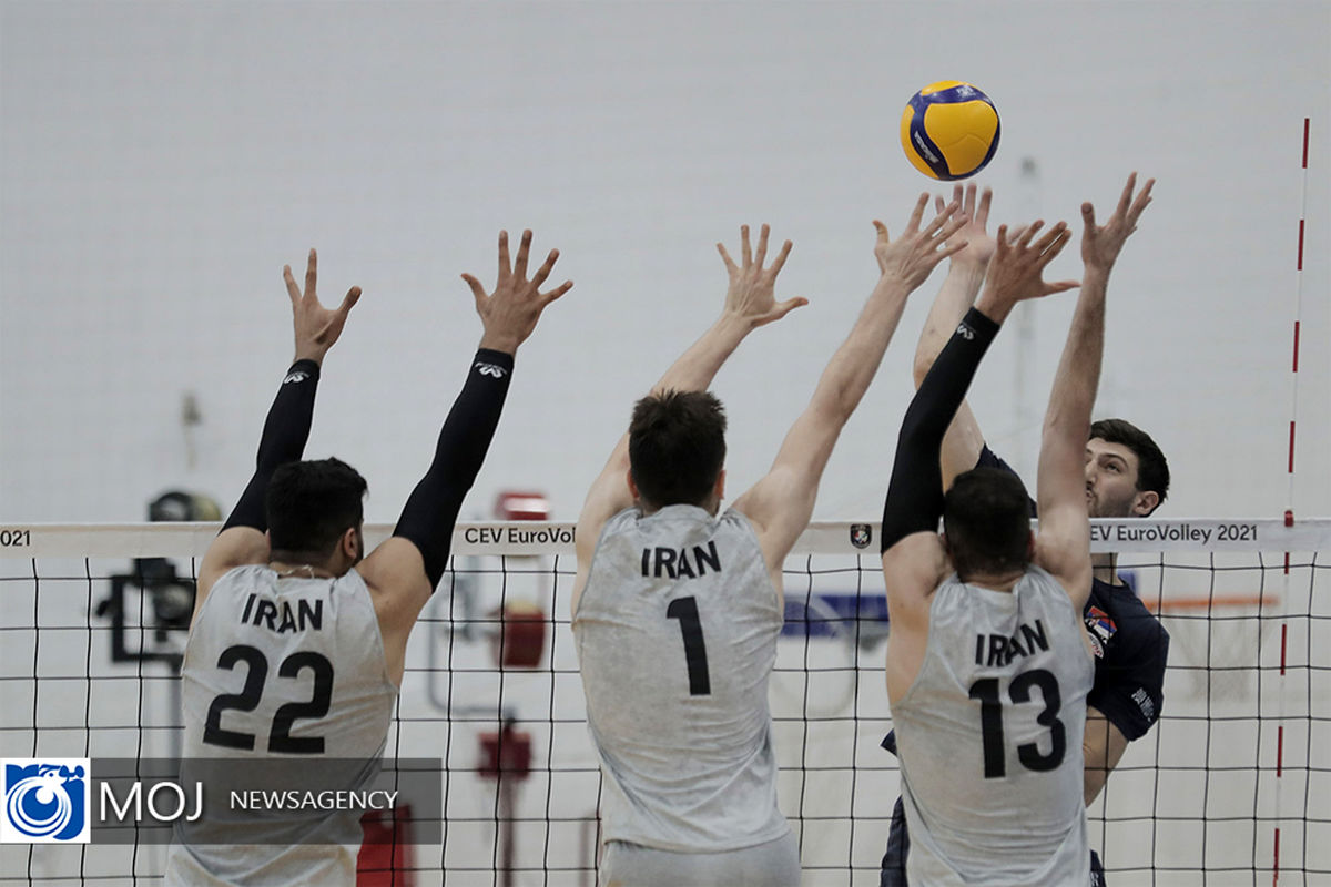 دیدار دوستانه تیم های ملی والیبال ایران و صربستان