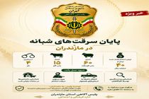 پایان سرقت‌های شبانه احشام در مازندران با انهدام باند ۴ نفره