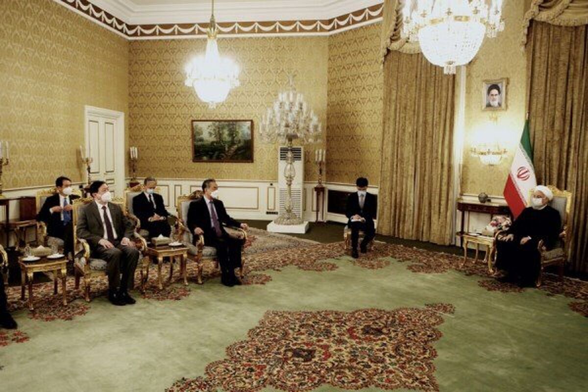 دیدار وانگ ئی با حسن روحانی