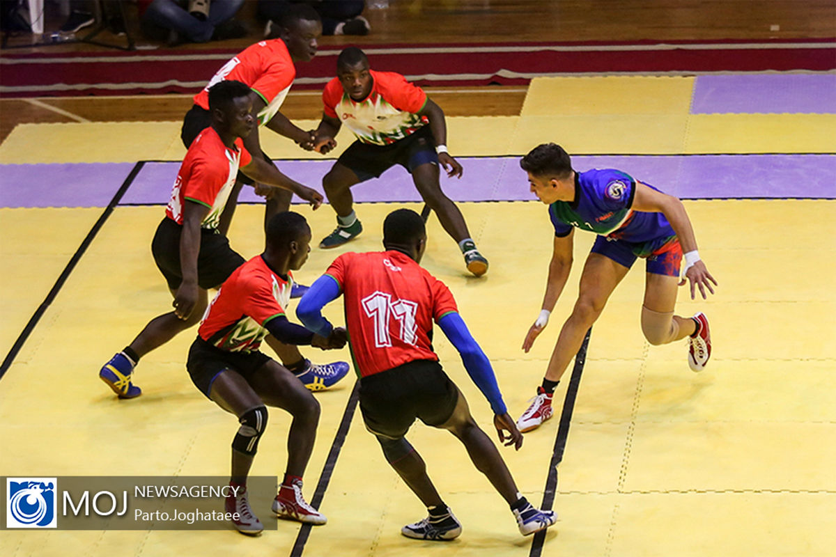 دیدار تیم های ملی کبدی جوانان ایران و کنیا