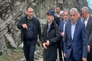 بازدید وزیر نیرو از سد شفارود در شهرستان رضوانشهر
