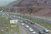 ترافیک نیمه سنگین در مسیر شمال به جنوب محور چالوس