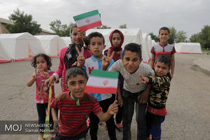 کمپ های اسکان موقت سیل زدگان خوزستان