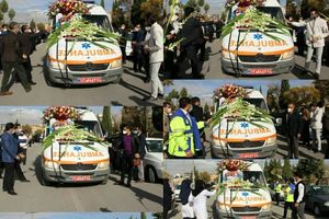 مراسم تشییع و بدرقه سومین شهید مدافع سلامت در استان ایلام برگزار شد