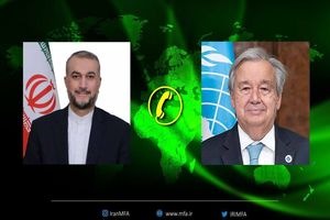 وزیر امور خارجه ایران با دبیرکل سازمان ملل گفت‌وگو کرد