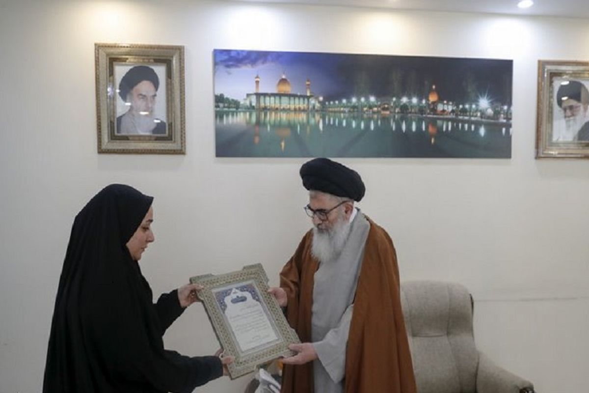 تقدیر تولیت آستان شاهچراغ(ع) ازساره جوانمردی 