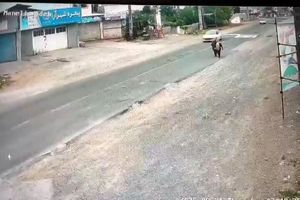 ثبت لحظه تصادف عمدی و مرگبار در نوشهر + فیلم