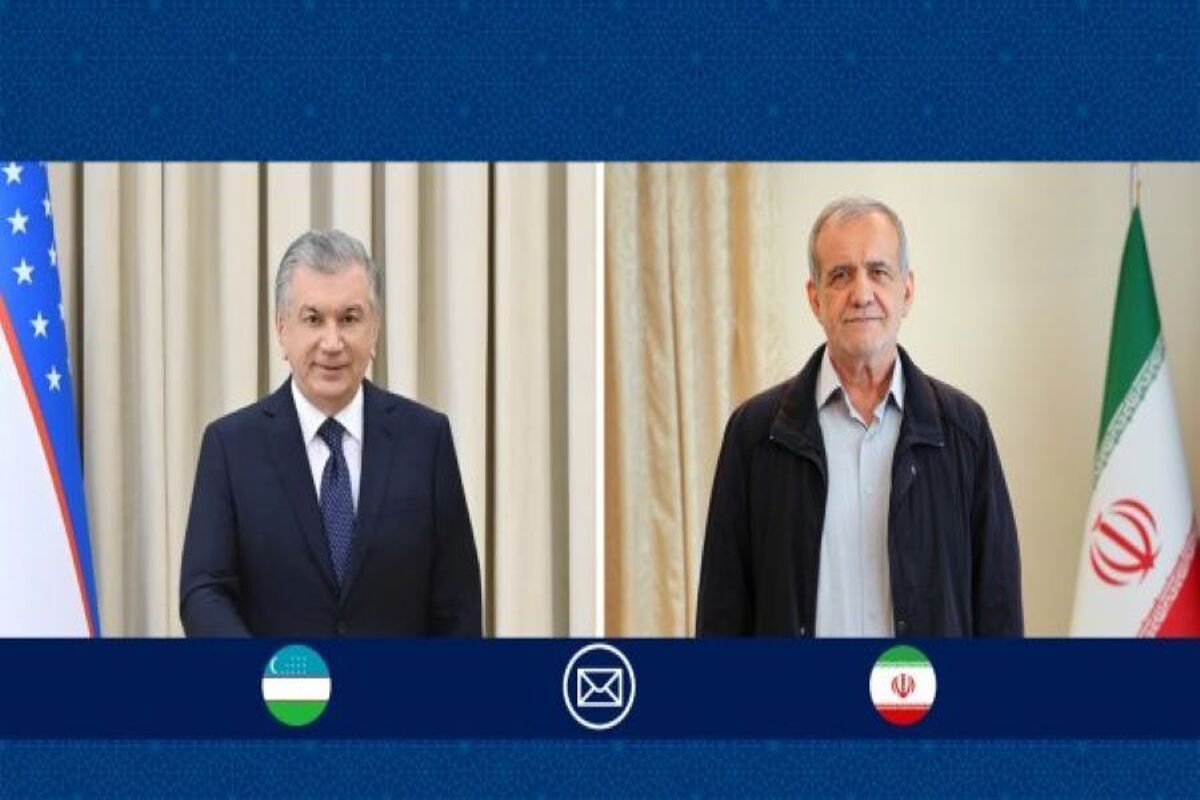 مسعود پزشکیان  شوکت میرضیایف رئیس جمهوری ازبکستان