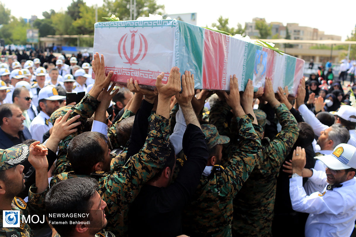 مراسم تشییع شهدای حادثه تروریستی محور خاش ـ تفتان