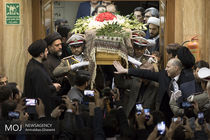 وداع با پیکر آیت‌الله هاشمی شاهرودی (۲)