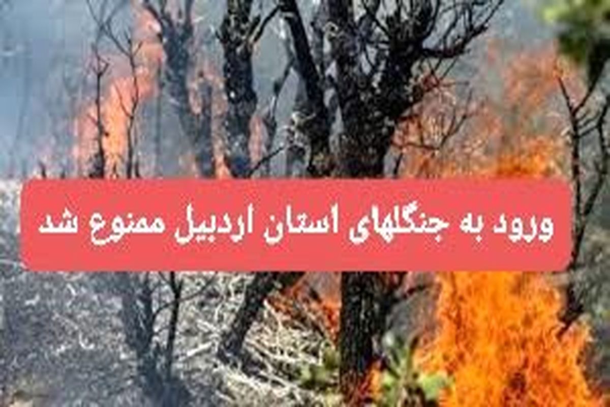 ممنوعیت ورود به جنگلها در استان اردبیل