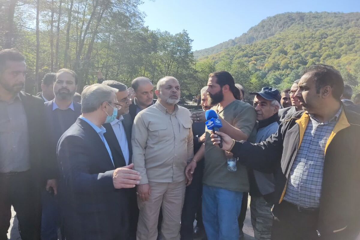 بازدید وزیر کشور از مناطق سیل زده غرب مازندران 