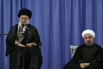 آغاز بیانات رهبر انقلاب در مراسم تنفیذ رئیس‌جمهور
