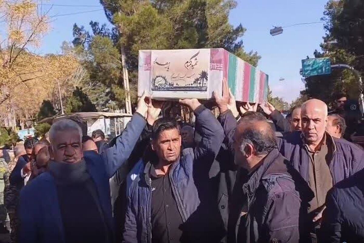تشییع شهید گمنام در رشتخوار