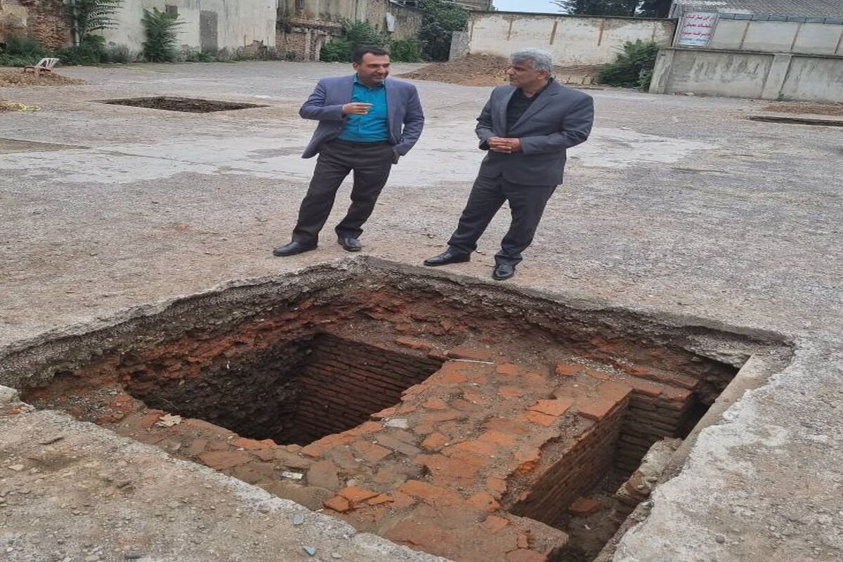 قطورترین دیوار تاریخی از دوره صفویه در رشت