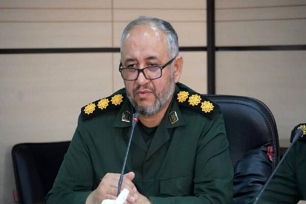 سرهنگ احسینیانی مسوول سازمان بسیج سازندگی سپاه صاحب الامر(عج) استان قزوین