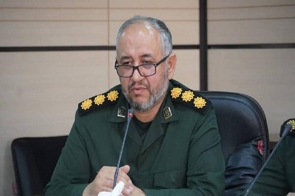 سرهنگ احسینیانی مسوول سازمان بسیج سازندگی سپاه صاحب الامر(عج) استان قزوین
