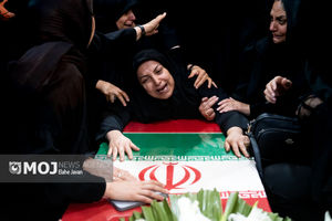 تشییع پیکر شهدای تعرض رژیم اشغالگر صهیونیستی به ایران