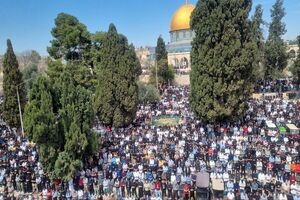 نماز عید قربان در مسجدالاقصی برگزار شد