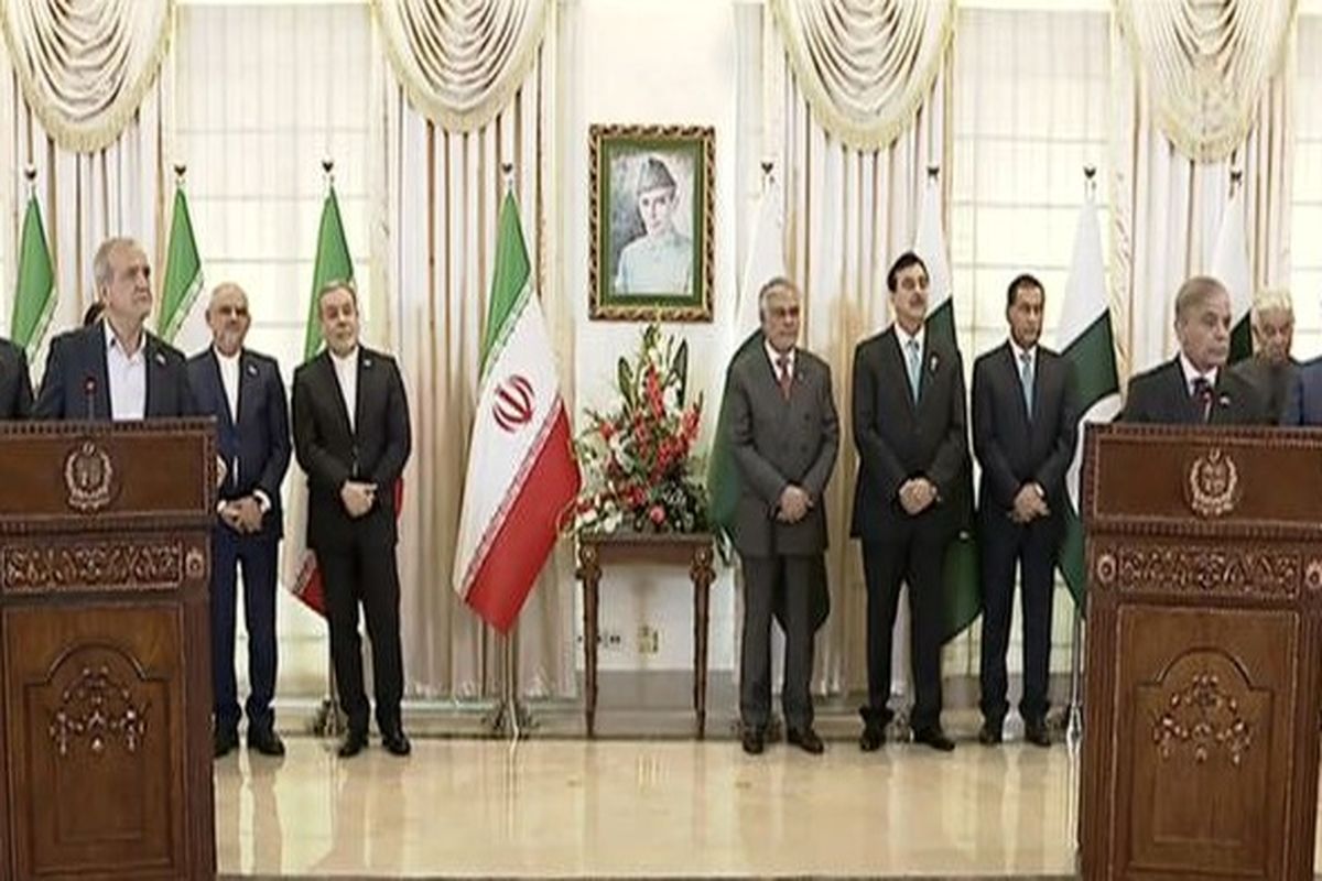 نشست خبری پزشکیان و پاکستان