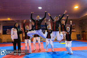 تمرین تیم ملی تکواندو دختران نوجوان