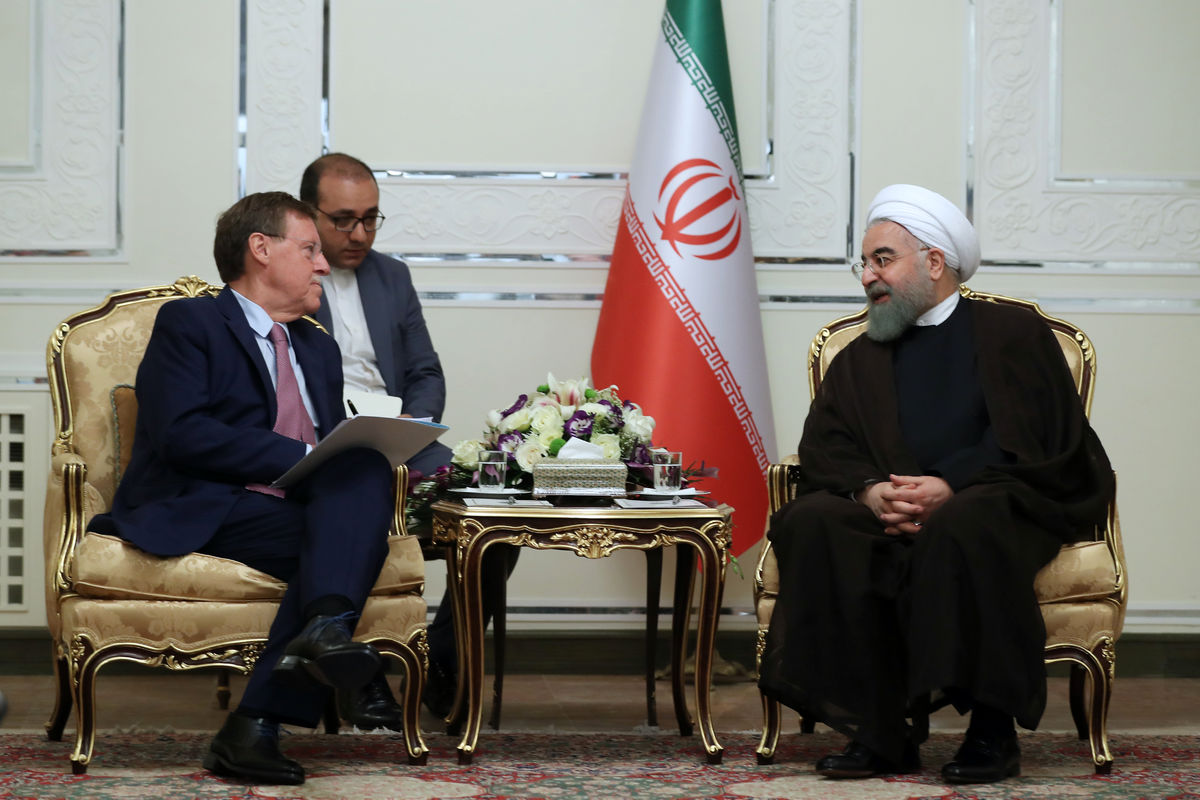 روحانی در دیدار با رییس مجلس نمایندگان بلژیک