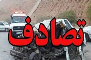 تصادف مرگبار خودروی پراید با گاردیل بزرگراه میرزا کوچک خان در اصفهان