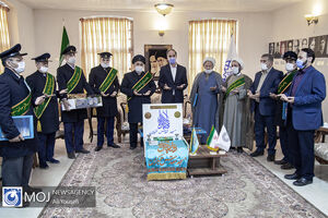 بازدید کاروان سفیران مهدوی در شهرداری اردبیل