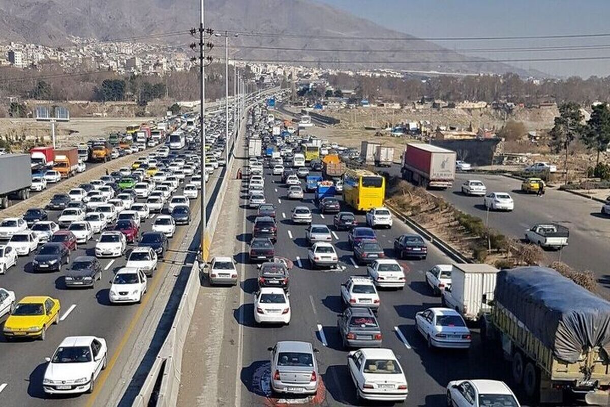 ترافیک در محورهای خروجی مشهد