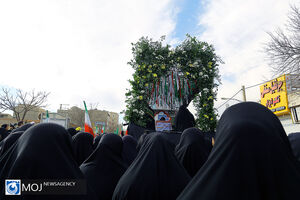 تشییع پیکر دانشجو معلم شهیده فائزه رحیمی