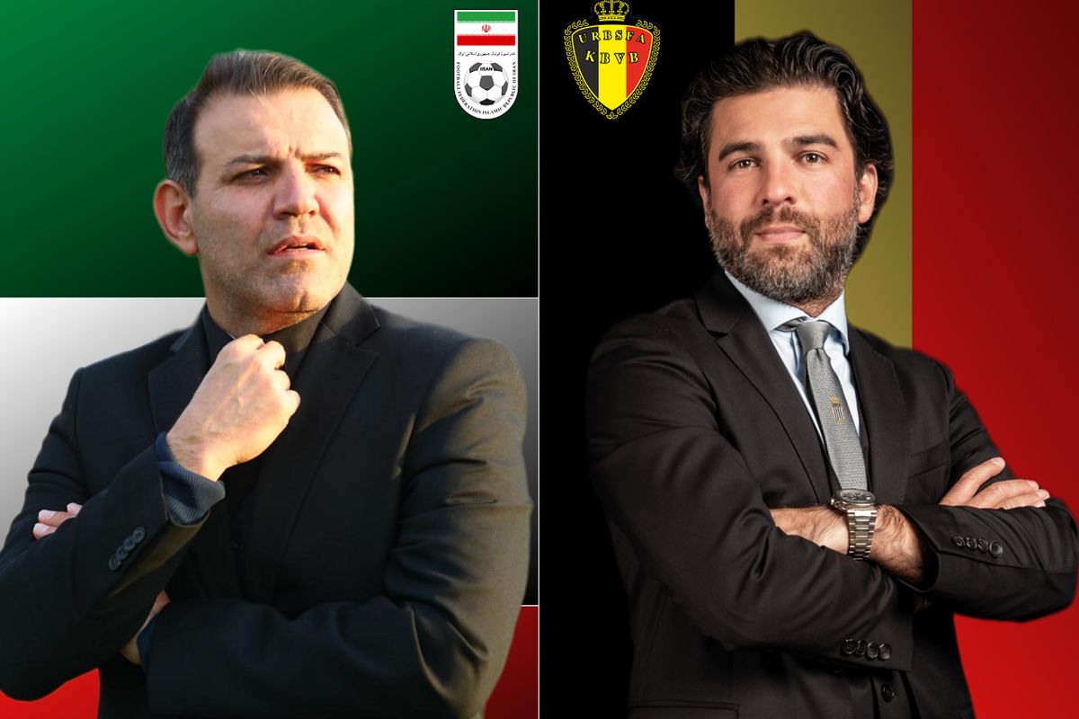 روسای فدراسیون فوتبال ایران و بلژیک