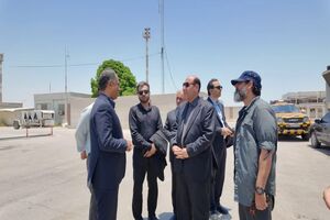 بازدید از فرودگاه بین‌المللی بندرعباس پس از جنگ تحمیلی سوم
