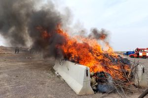 امحای بیش از یک تن انواع مواد مخدر در رشت