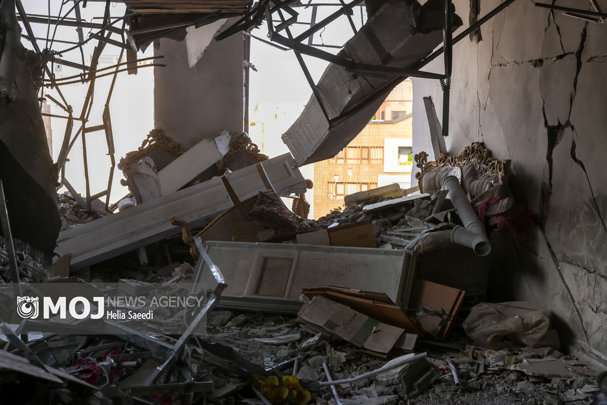 آثار حمله رژیم صهیونستی به منازل دانشمندان هسته ای