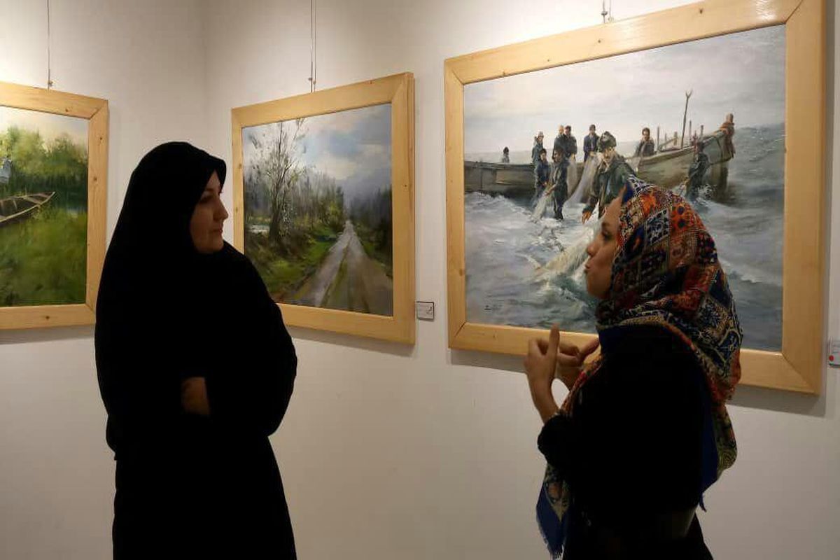 نمایشگاه نقاشی +هنرمند گیلانی