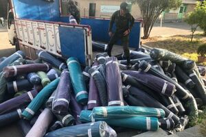 کشف ۶۰ طاقه پارچه خارجی قاچاق در محور خلخال ـ سرچم
