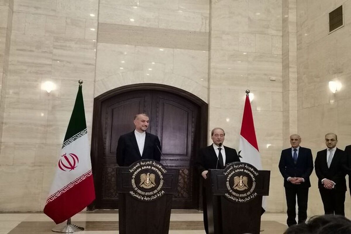 نشست مشترک وزرای خارجه ایران و سوریه